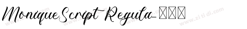 MoniqueScript Regula字体转换